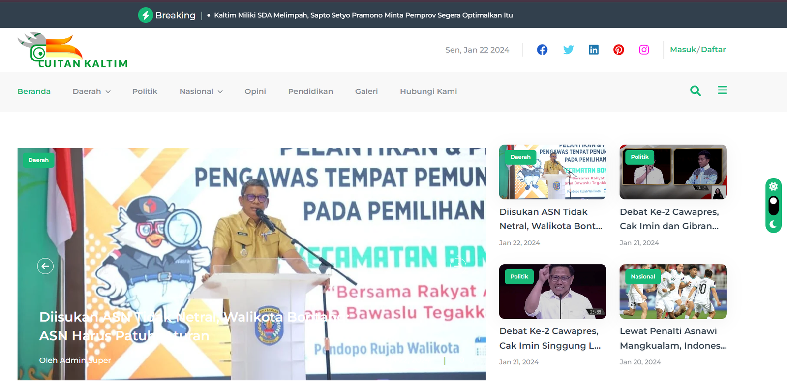 www.cuitankaltim.com Merupakan media siber online berupa postingan teks, informasi, ide gagasan.