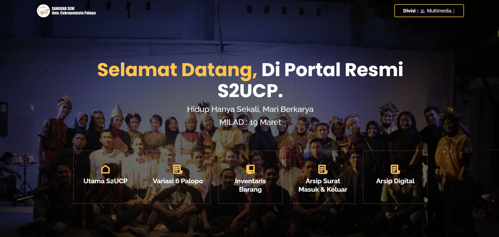 Portal Resmi S2UCP. Hidup Hanya Sekali, Mari Berkarya